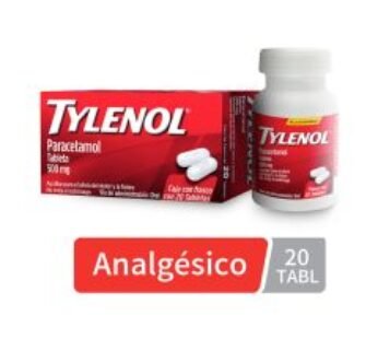 Tylenol 500 mg Paracetamol 20 Tabletas