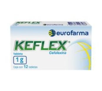Keflex 1 g Cefalexina 12 ud Tabletas