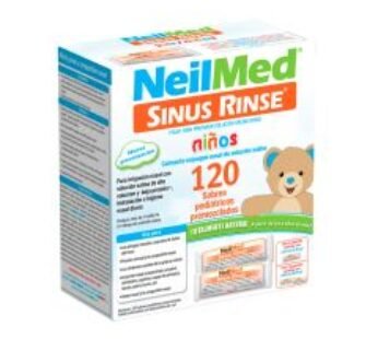 NeilMed Sinus Rinse Polvo Pediatrico para preparar Solución Salina Nasal 120 Sobres