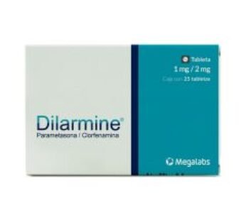 Dilarmine 1 mg Parametasona/2 mg Clorfenamina 25 Tabletas