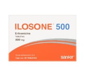 Ilosone 500 mg Eritromicina 20 ud Tabletas