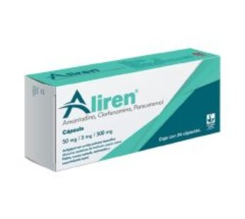 Aliren 50 mg / 3 mg / 300 mg Amantadina + Clorfenamina + Paracetamol 24 ud Cápsulas