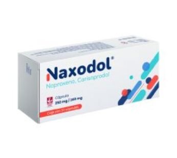 Naxodol 250 mg Naproxeno/200 mg Carisoprodol 30 Cápsulas