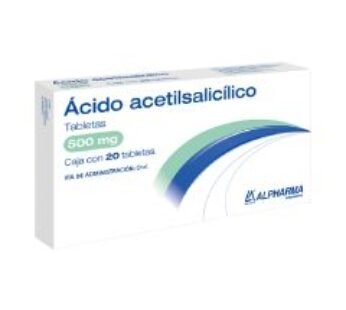 Genérico de Marca 500 mg Ácido Acetilsalicílico 20 Tabletas
