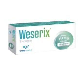 Weserix 90 mg Etoricoxib 28 ud Tabletas