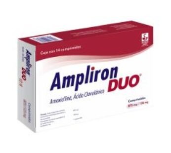 Ampliron Duo 875 mg Acido Clavulánico + Amoxicilina 14 ud Comprimidos