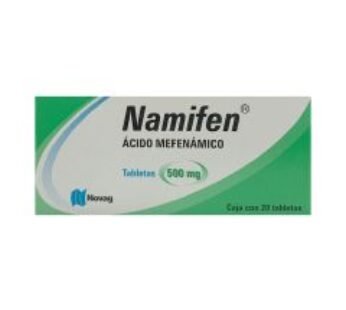 Genérico de Marca 500 mg Ácido Mefenámico 20 Tabletas