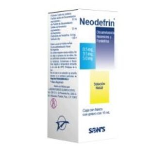 Genérico de Marca 0.5 mg Dexametasona/3.5 mg Neomicina/5 mg Fenilefrina Solución Nasal 15 ml Gotas