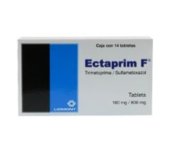 Ectaprim F 160 mg / 800 mg Sulfametoxazol + Trimetoprima 14 ud Tabletas