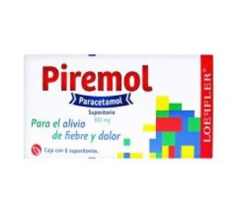 Genérico de Marca 300 mg Paracetamol 6 Supositorios