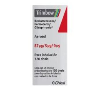 Trimbow 87 mcg Beclometasona/5 mcg Formoterol/9 mcg Glicopirronio Aerosol para Inhalación 120 Dosis