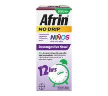 Afrin No Drip Niños 0.50 mg Oximetazolina/ml Suspensión Nasal 15 ml