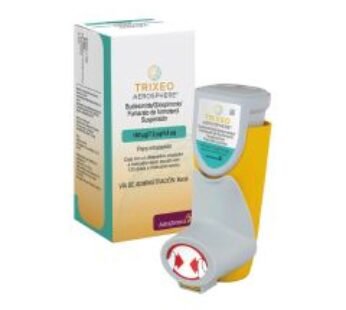 Trixeo Aerosphere 160 mcg Budesonida/7.2 mcg Glicopirronio/4.8 mcg Fumarato De Formoterol Suspensión 120 Dosis