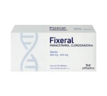 Fixeral 300 mg Paracetamol/250 mg Clorzoxazona 30 Tabletas