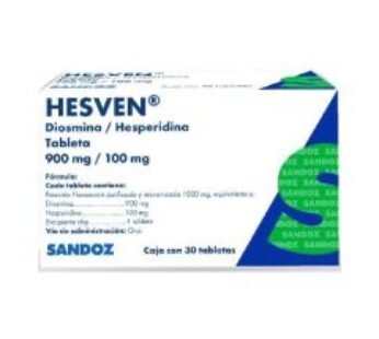 Hesven 900 mg Diosmina/100 mg Hesperidina 30 Tabletas