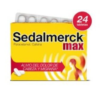 Sedalmerck Max 650 mg/ 65 mg Paracetamol, Cafeína 24 ud Tabletas