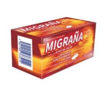 Migraña 250 mg Paracetamol/250 mg Ácido Acetilsalicílico/65 mg Cafeína 24 Tabletas
