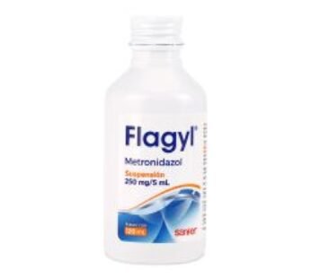 Flagyl 250 mg / 5 ml Metronidazol 120 ml Suspensión