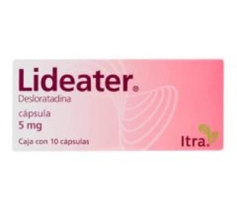 Lideater 5 mg Desloratadina 10 Cápsulas